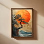 Wallity AI206 Pintura Decorativa Multicolor en MDF con Marco